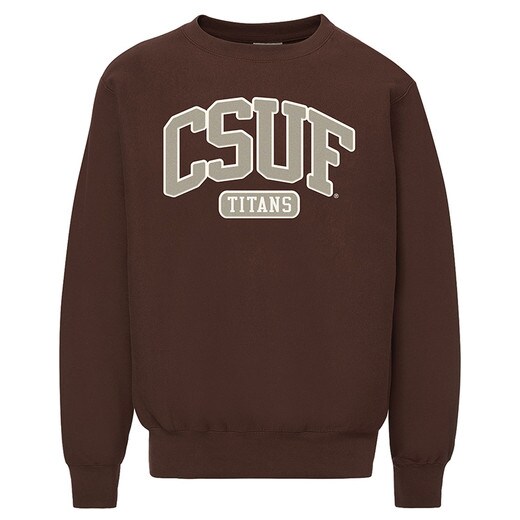 MV Sport Titans Fuzzy Fleece Crew - Brown